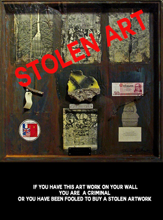 STOLEN BERLIN WALL ART 